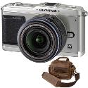 Olympus E-P1 Silver Digital Camera with 14-42mm Black Lens plus Free Retro Bag Olympus E-P1 Silver Digital Camera with 14-42mm Black Lens plus Free Retro Bag