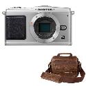 Olympus E-P1 Silver Digital Camera Body plus Free Retro Bag