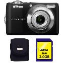 Nikon Coolpix L22 Black Digital Camera plus Free 2GB Card and Case Nikon Coolpix L22 Black Digital Camera plus Free 2GB Card and Case