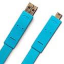 Lacie USB 2.0 A male to USB 2.0 mini B male 1.2m flat cable