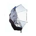 Interfit 109cm Translucent Umbrella with Silver/Black Cover 7mm Shaft Interfit 109cm Translucent Umbrella with Silver/Black Cover 7mm Shaft