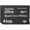 SanDisk 4GB Ultra II Memory Stick Pro Duo SanDisk 4GB Ultra II Memory Stick Pro Duo
