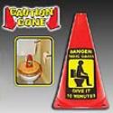 Toxic Gases Toilet Caution Cone Toxic Gases Toilet Caution Cone