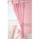 Hugs & Kisses Embroidered Curtains and Tiebacks