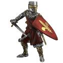 Schleich World of Knights Fleur De Lis Foot Soldier