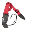 On Stage GSA10RD Red Guitar Strap 48635  On Stage GSA10RD Red Guitar Strap 48635