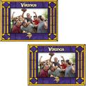 Vikings Art Glass Horizontal Frames - Set of 2 Vikings Art Glass Horizontal Frames - Set of 2