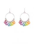 Rainbow Peace Glitter Earrings Rainbow Peace Glitter Earrings