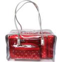 Cosmetic Tote travel 5 pc Bag Set, Red  Cosmetic Tote travel 5 pc Bag Set, Red