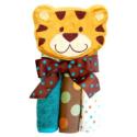 NOJO Tiger- 6 Print/Solid Knit Terry Washcloths an NOJO Tiger- 6 Print/Solid Knit Terry Washcloths an