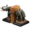 Bronzed Brass Elephant Bookends Bronzed Brass Elephant Bookends