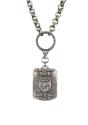 Antiqued Sterling Silver-clad Double-Cable Chain w Antiqued Sterling Silver-clad Double-Cable Chain w