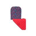 Maclaren Reversible Seat Liner - Snowballs - Crown Blue/Bittersweet Maclaren Reversible Seat Liner - Snowballs - Crown Blue/Bittersweet