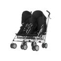 OBaby Apollo Scribble Twin Pushchair - Black OBaby Apollo Scribble Twin Pushchair - Black