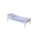 Baby Weavers Country Toddler Bed - White - Complete With Sweet Dreams Mattress and Blue Bedding Set Baby Weavers Country Toddler Bed - White - Complete With Sweet Dreams Mattress and Blue Bedding Set