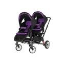 OBaby Zoom Tandem Pushchair - Black/Purple - Black Chassis OBaby Zoom Tandem Pushchair - Black/Purple - Black Chassis