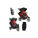 Phil & Teds Explorer -  New Improved Sport Buggy - Black/Red Including Pack 19