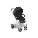 Babystyle Oyster Stroller Smooth Black with Silver Chassis - Including Black Colour Pack Babystyle Oyster Stroller Smooth Black with Silver Chassis - Including Black Colour Pack
