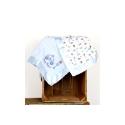 Nursery Time Satin Edge Blanket Blue