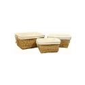 Baby Weavers Water Hyacinth Set of 3 Storage Baskets Natural Baby Weavers Water Hyacinth Set of 3 Storage Baskets Natural