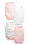 Basic Girls’ Vest Four Pack (0mths-3yrs)