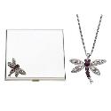 Dragonfly Compact and Pendant Gift Set Dragonfly Compact and Pendant Gift Set