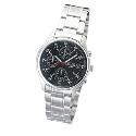 Seiko Men's Black Dial Bracelet Watch