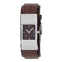 Fossil Ladies' Brown Square Dial Leather Strap Watch Fossil Ladies' Brown Square Dial Leather Strap Watch