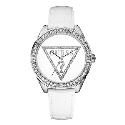 Guess Ladies' Stone Set White Strap Watch Guess Ladies' Stone Set White Strap Watch