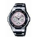 Casio Baby-G Combi Pink Dial Stainless Steel Bracelet Watch Casio Baby-G Combi Pink Dial Stainless Steel Bracelet Watch