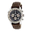 Rotary Men's Exclusive Brown Leather Strap Watch