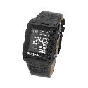 Diesel Men's Black IP Digital Dial Black Leather Strap Watch Diesel Men's Black IP Digital Dial Black Leather Strap Watch