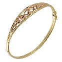 9ct Two-colour Gold Tree of Life Bangle 9ct Two-colour Gold Tree of Life Bangle