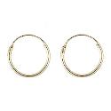 9ct yellow gold hinged sleeper hoop earrings 9ct yellow gold hinged sleeper hoop earrings