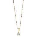 9ct Gold Third Carat Diamond Solitaire Pendant