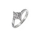 9ct White Gold Square 0.20 Carat Diamond Cluster Ring 9ct White Gold Square 0.20 Carat Diamond Cluster Ring