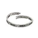Titanium and Black Steel Cable Bracelet Titanium and Black Steel Cable Bracelet