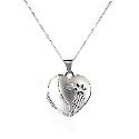 Sterling Silver Heart Shaped Locket Sterling Silver Heart Shaped Locket
