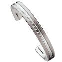 Men's Titanium Matt And Polished Bangle