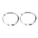 Sterling Silver Hoop Twist Earrings Sterling Silver Hoop Twist Earrings