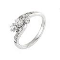 18ct White Gold Half Carat Three Diamond Ring 18ct White Gold Half Carat Three Diamond Ring