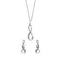 9ct White Gold Diamond Earrings And Pendant Box Set 9ct White Gold Diamond Earrings And Pendant Box Set