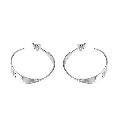 Sterling Silver Small Hoop Twist Earrings Sterling Silver Small Hoop Twist Earrings