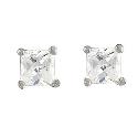 Sterling Silver Cubic Zirconia Stud Earrings Sterling Silver Cubic Zirconia Stud Earrings