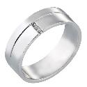 Groom's 9ct White Gold Wedding Ring Groom's 9ct White Gold Wedding Ring