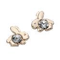 9ct Yellow Gold Crystal Set Rabbit Earrings 9ct Yellow Gold Crystal Set Rabbit Earrings