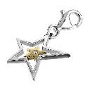 Hot Diamonds Superstar Silver and Gold-plated Charm Hot Diamonds Superstar Silver and Gold-plated Charm