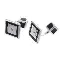 Hot Diamonds Chequer Silver Cufflinks