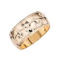 Groom's 9ct Gold Patterned 9mm Wedding Band Groom's 9ct Gold Patterned 9mm Wedding Band
