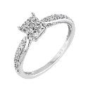 9ct White Gold 15 Point Diamond Ring 9ct White Gold 15 Point Diamond Ring